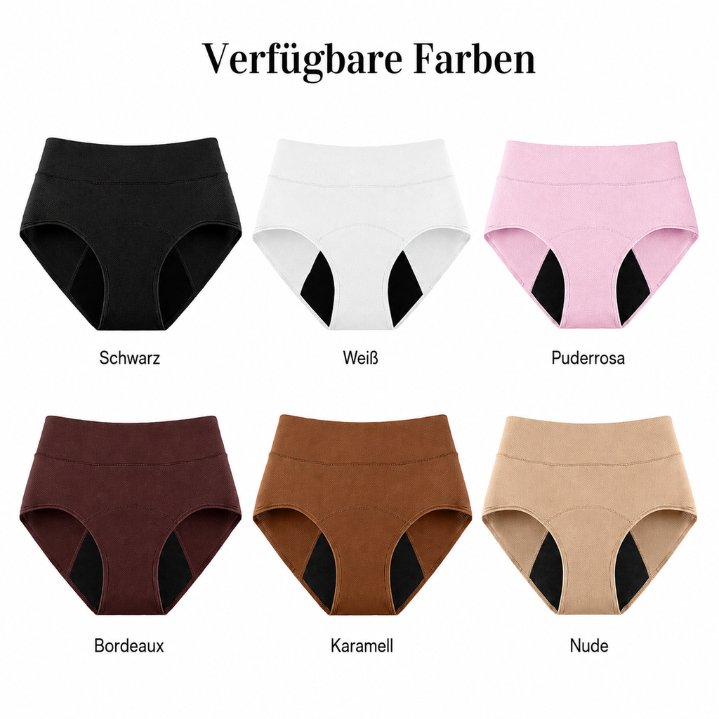 Premium auslaufsichere High-Waist-Unterwäsche: ultra-saugstark