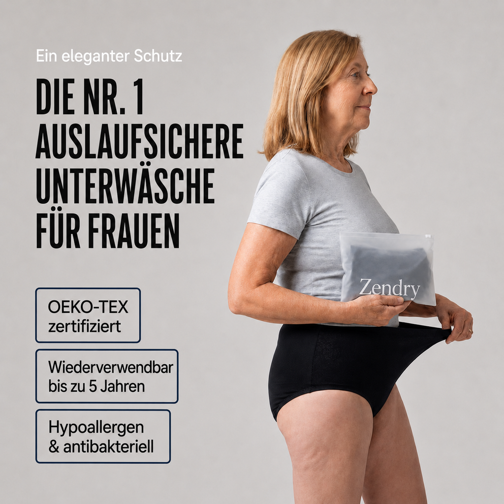 Premium auslaufsichere High-Waist-Unterwäsche: ultra-saugstark